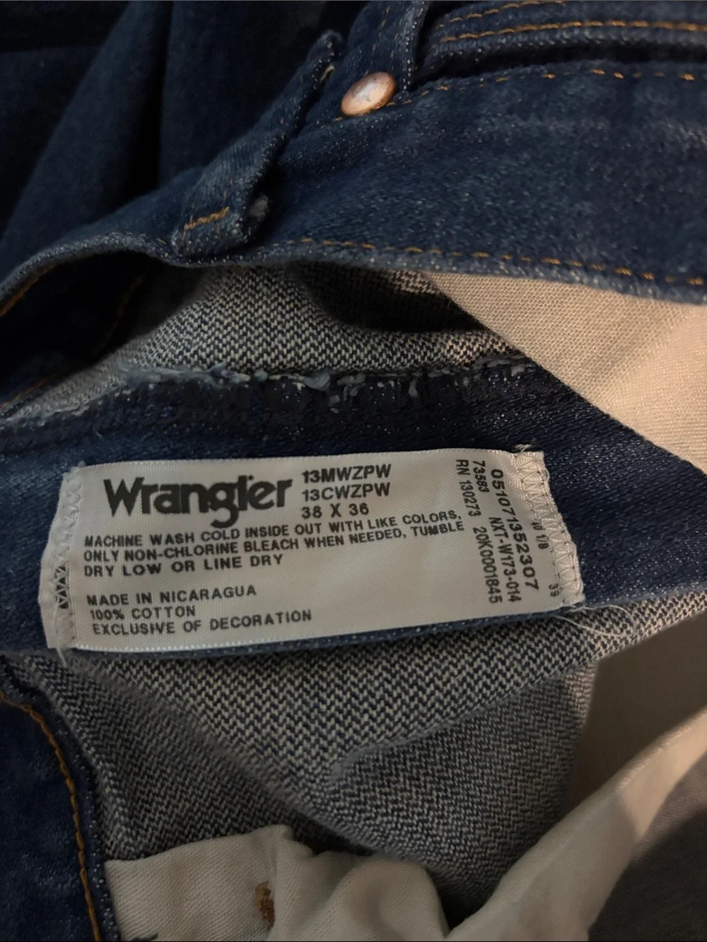 Wrangler Men's Indigo Straight Jeans